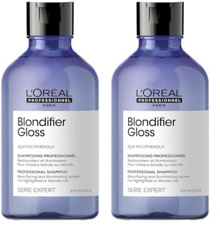 L'Oréal Professionnel, Shampoo Reparador e Iluminador para Cabelos com Mechas ou Loiros, Blondifier Gloss, 300ml