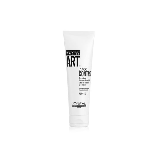 L'Oréal Professionnel, gel creme alisador, anti-frizz, fixador para acabamentos suaves e controlados, Flex Liss control, TecniART, 150 ml