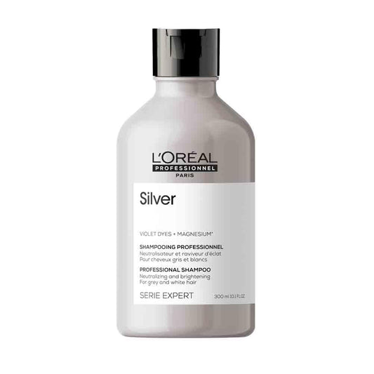 L’Oréal Professionnel Shampoo Neutralizante para cabelos grisalhos, brancos ou loiros claros, Prata, SÉRIE EXPERT