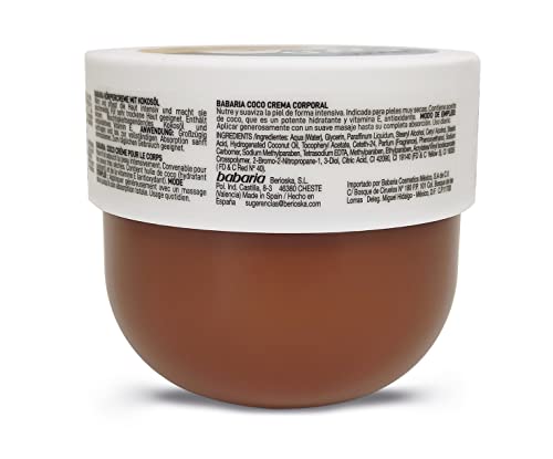 Babaria Creme Hidratante Corporal de Coco 400ml (Pack de 2)