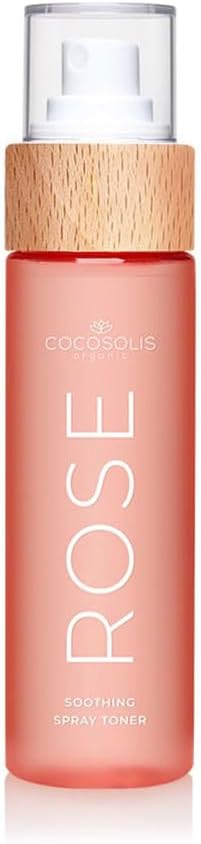 COCOSOLIS ROSE Soothing - Tónico facial calmante con damascena rosa, tuna y coco, tonifica, hidrata, revitaliza, cuidado nutritivo
