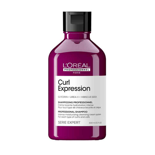 L'Oréal Professionnel, Shampoo Creme de Limpeza Intensamente Hidratante, Sem Sulfato, Para Todos os Tipos de Cachos e Ondas, Curl Expression, SÉRIE EXPERT, 300 ml