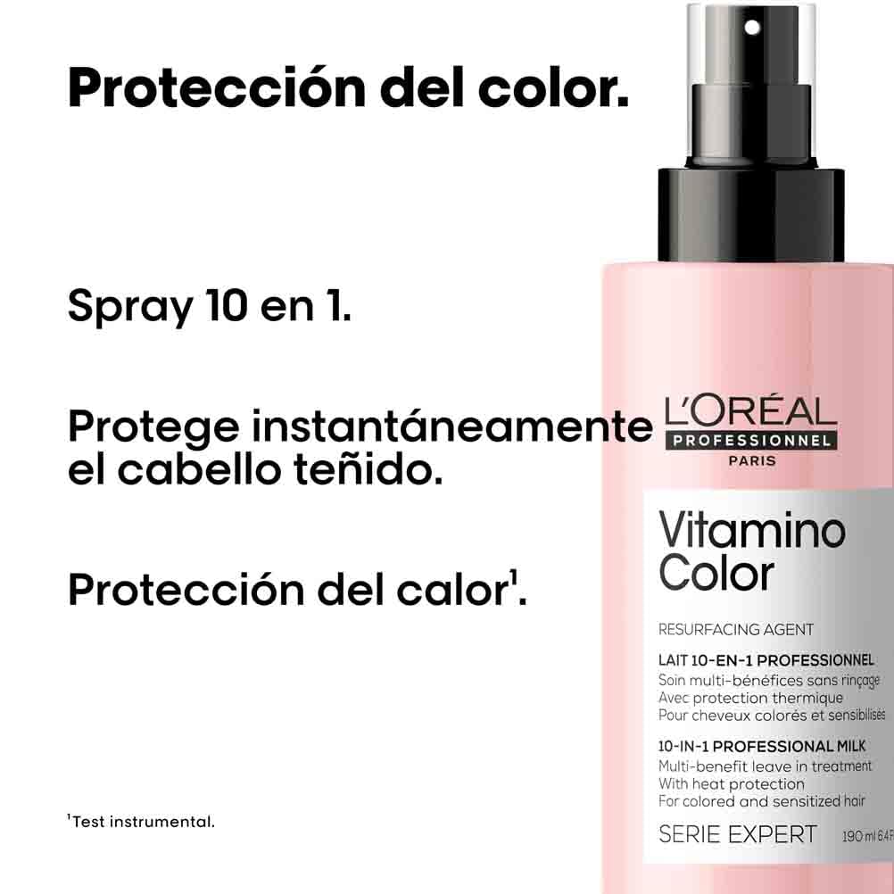 L'Oréal Professionnel, Spray de Tratamento 10 em 1 com Resveratrol, para Cabelos Coloridos, Vitamino Color, 190ml