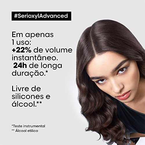 Shampoo L’Oréal Professionnel Enriquecido com Ingredientes Dermatologicamente Ativos para Cabelos Finos e Ralos, Serioxyl Advanced, 500 ml