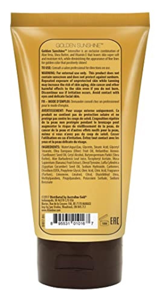 Australian Gold Loção Profissional Sunshine Golden Intensifier, cor Gold, 133ml (Pack de 2)
