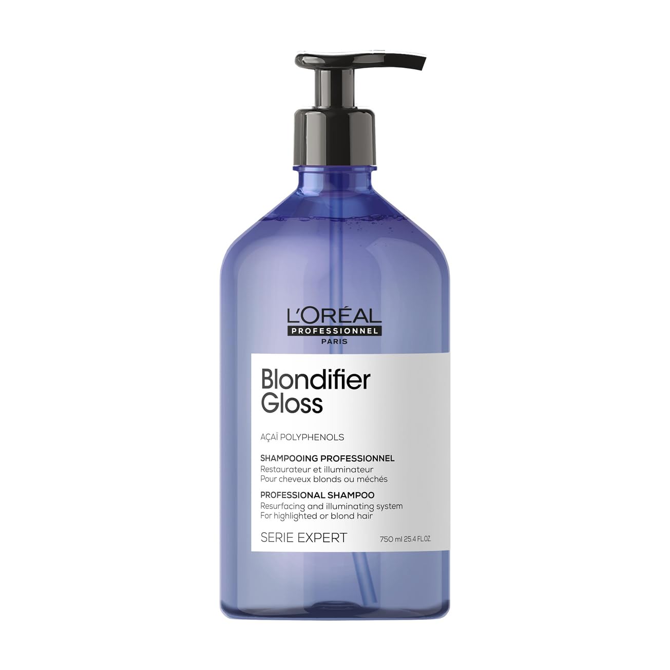L'Oréal Professionnel, Shampoo Reparador e Iluminador para Cabelos com Mechas ou Loiros, Blondifier Gloss, 300ml