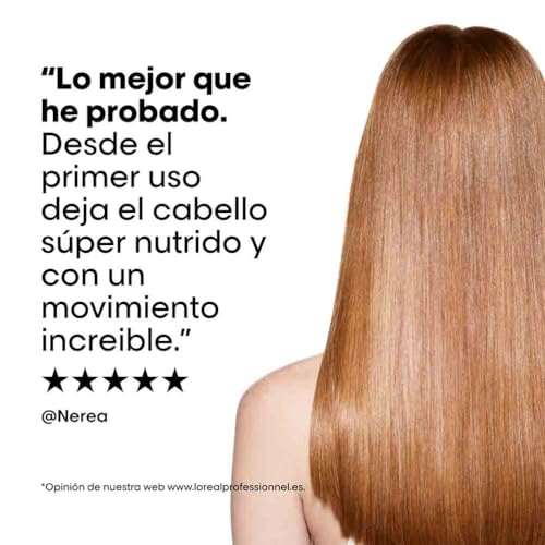 L’Oréal Professionnel, Máscara Reparadora Leave-In, Textura Cremosa, Repara Danos e Fortalece, Proteção Térmica, Fórmula Patenteada, para Cabelos Danificados, Absolut Molecular Repair, 50ml