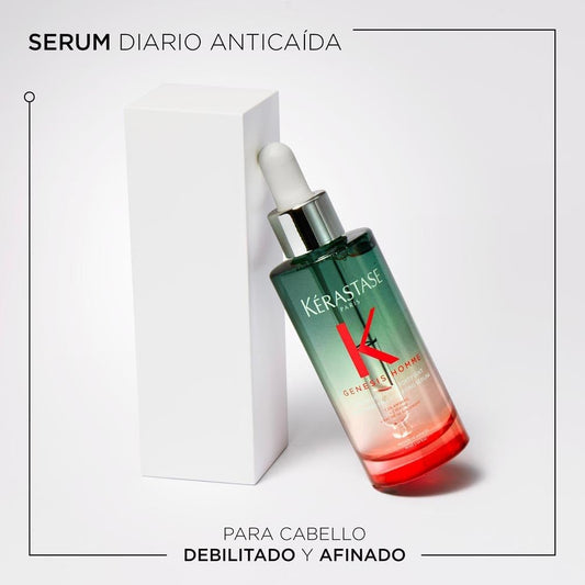 Kérastase Genesis Homme, Sérum Fortificante Antiqueda de Cabelo com Aminexil, 90 ml