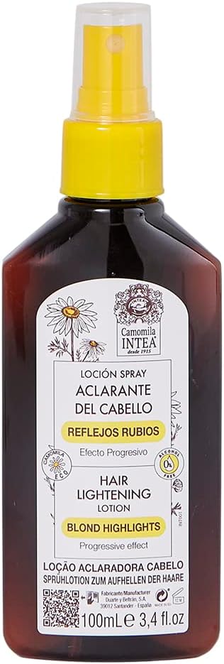Camomila Intea – Loção Clareadora Blonde Highlights para Cabelos Loiros - Sem Álcool - 100 ML