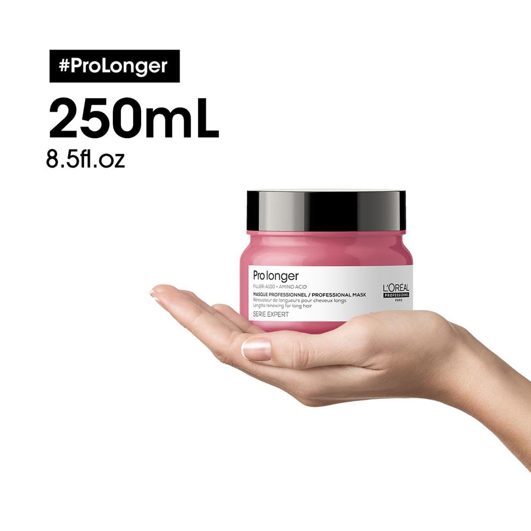 L'Oréal Professionnel, Máscara Reparadora para Cabelos Longos com Pontas Finas, Pro Longer, 250 ml