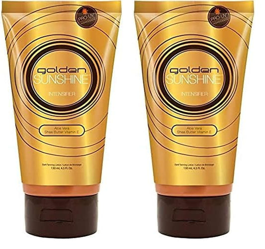 Australian Gold Loção Profissional Sunshine Golden Intensifier, cor Gold, 133ml (Pack de 2)