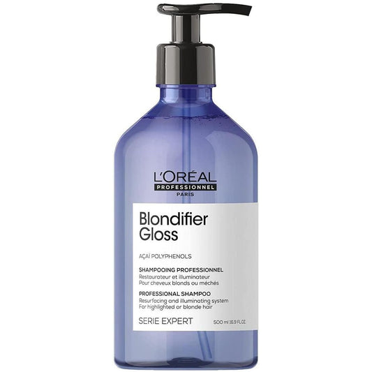 L'Oréal Professionnel, Shampoo Reparador e Iluminador para Cabelos com Mechas ou Loiros, Blondifier Gloss, 300ml