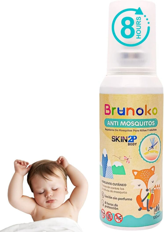 Loção Anti-Mosquito para Bebês Anti-Mosquito e Anti-Percevejos – Brunoko & PSA Skin 2P