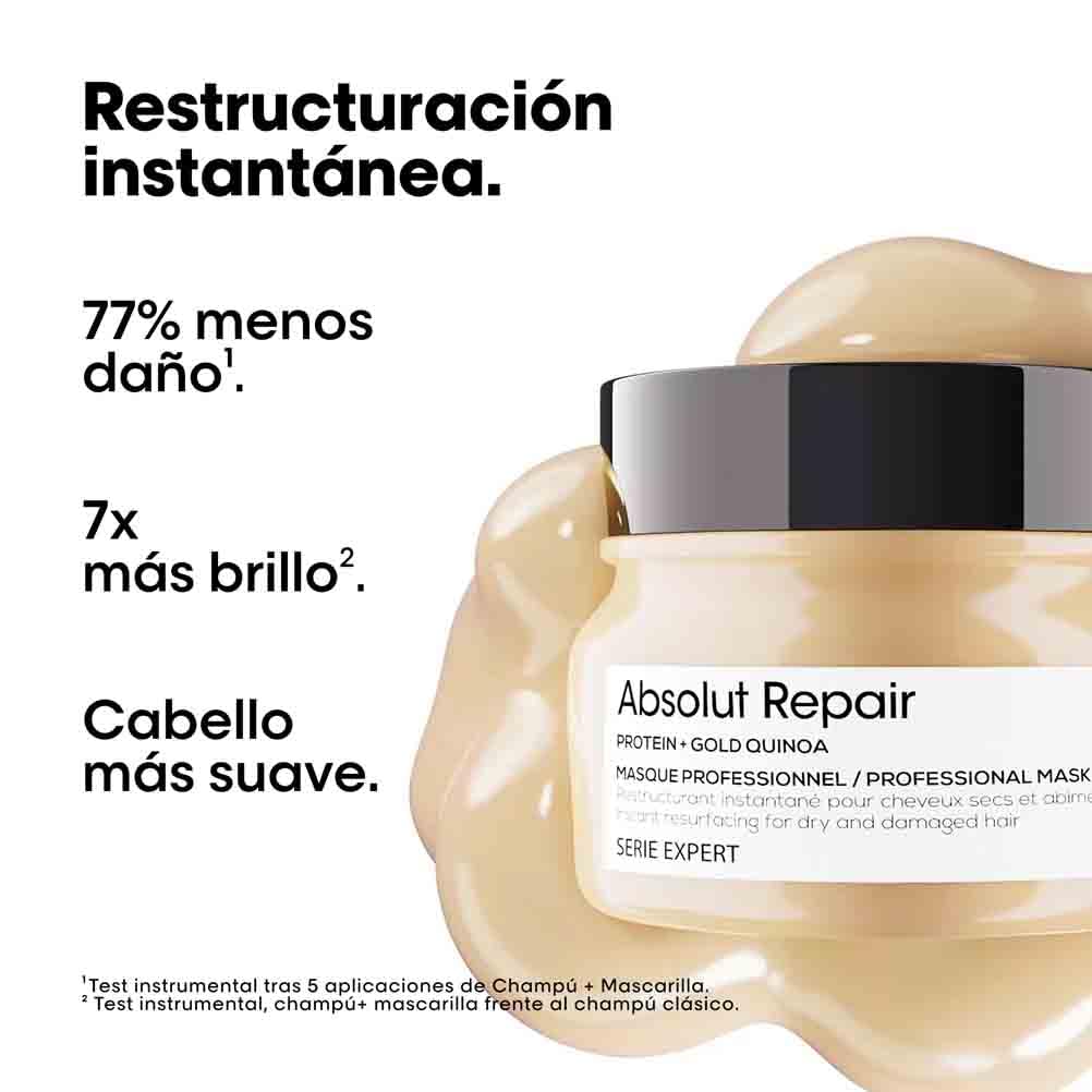 L’Oréal Professionnel, Máscara de Tratamento Reconstrutora para Cabelos Secos e Danificados, Absolut Repair, 250ml