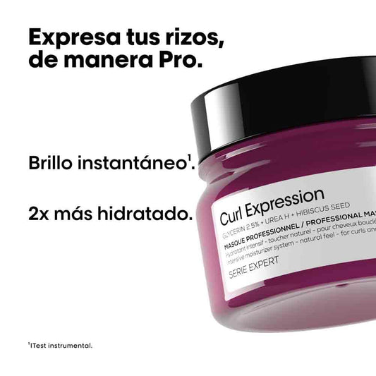 L’Oréal Professionnel, Máscara de Hidratação Intensiva, para qualquer tipo de cachos e ondas, Curl Expression, 250 ml