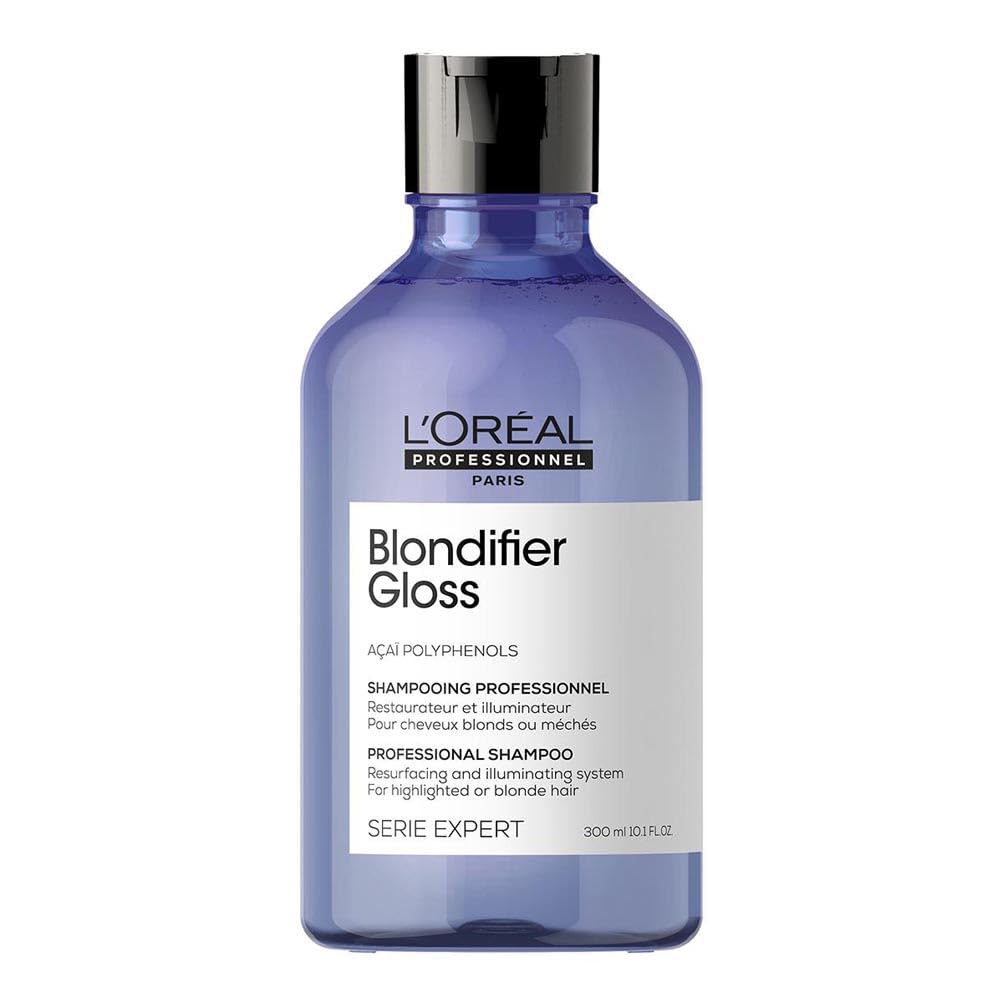 L'Oréal Professionnel, Shampoo Reparador e Iluminador para Cabelos com Mechas ou Loiros, Blondifier Gloss, 300ml