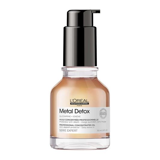 L'Oréal Professionnel Óleo Concentrado para Cabelos Secos, Danificados ou Tingidos, Protetor Térmico, Cor Mais Duradoura e Brilhante, para Cabelos Mais Fortes e Nutridos, Desintoxicante de Metais, 50 ml