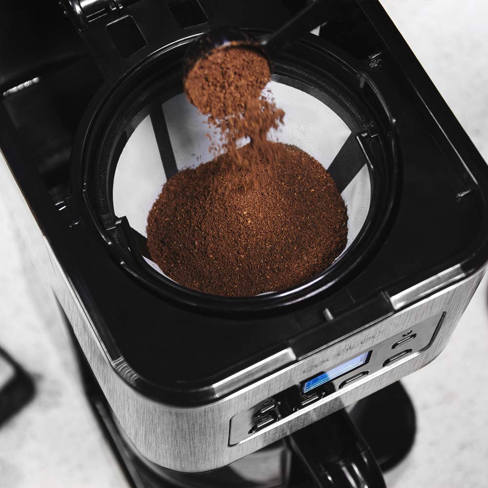 Cafeteira Cecotec 6 xícaras Inox - Design Moderno