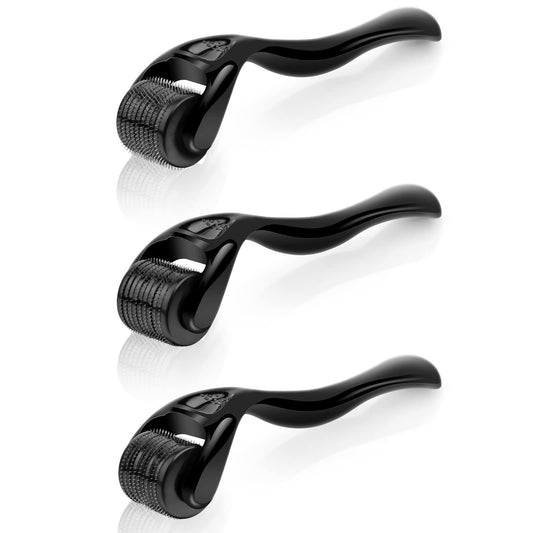 Dermaroller com microagulhas URAQT, rolo de derma de 0,5 mm para rosto e corpo
