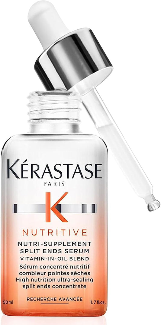 Kérastase, Nutritive Sérum Ultra Sealer, Para couro cabeludo seco, Sela e previne pontas duplas, 50 ml