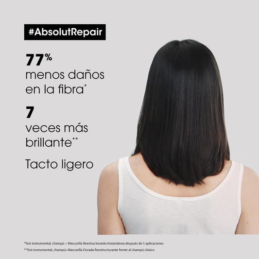 L’Oréal Professionnel, Máscara Dourada Tratamento Reconstrutor para Cabelos Secos e Danificados, Absolut Repair, 250ml