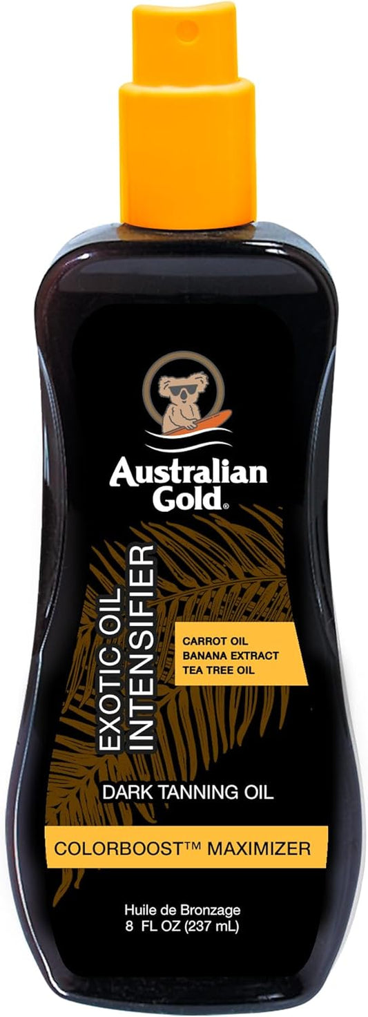 Australian Gold Spray de óleo exótico, marrom, aromático, 237 mililitros