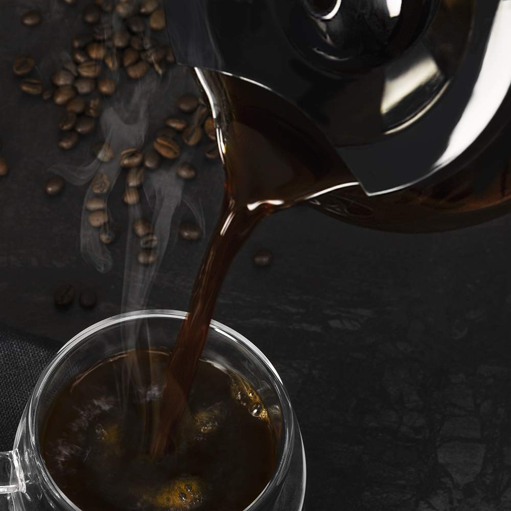 Cafeteira Cecotec 6 xícaras Inox - Design Moderno