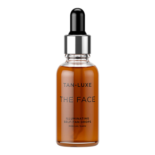 Tan Luxe THE FACE Gotas autobronzeadoras, medio/escuro (30 ml)