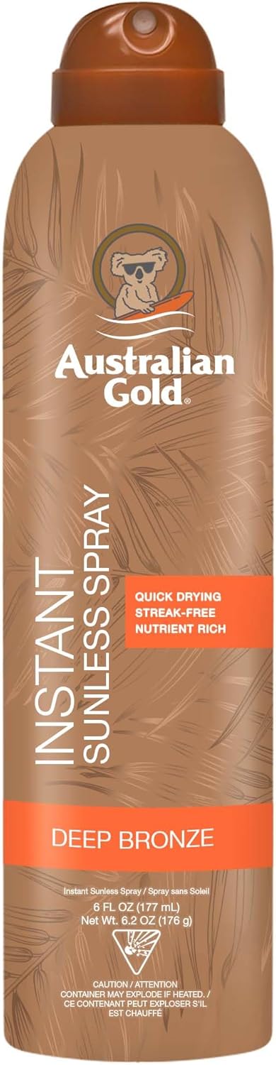 Australian Gold Spray de Cor Bronze Rico Instantâneo Sunless 177 ml, 1 unidade 60 ml