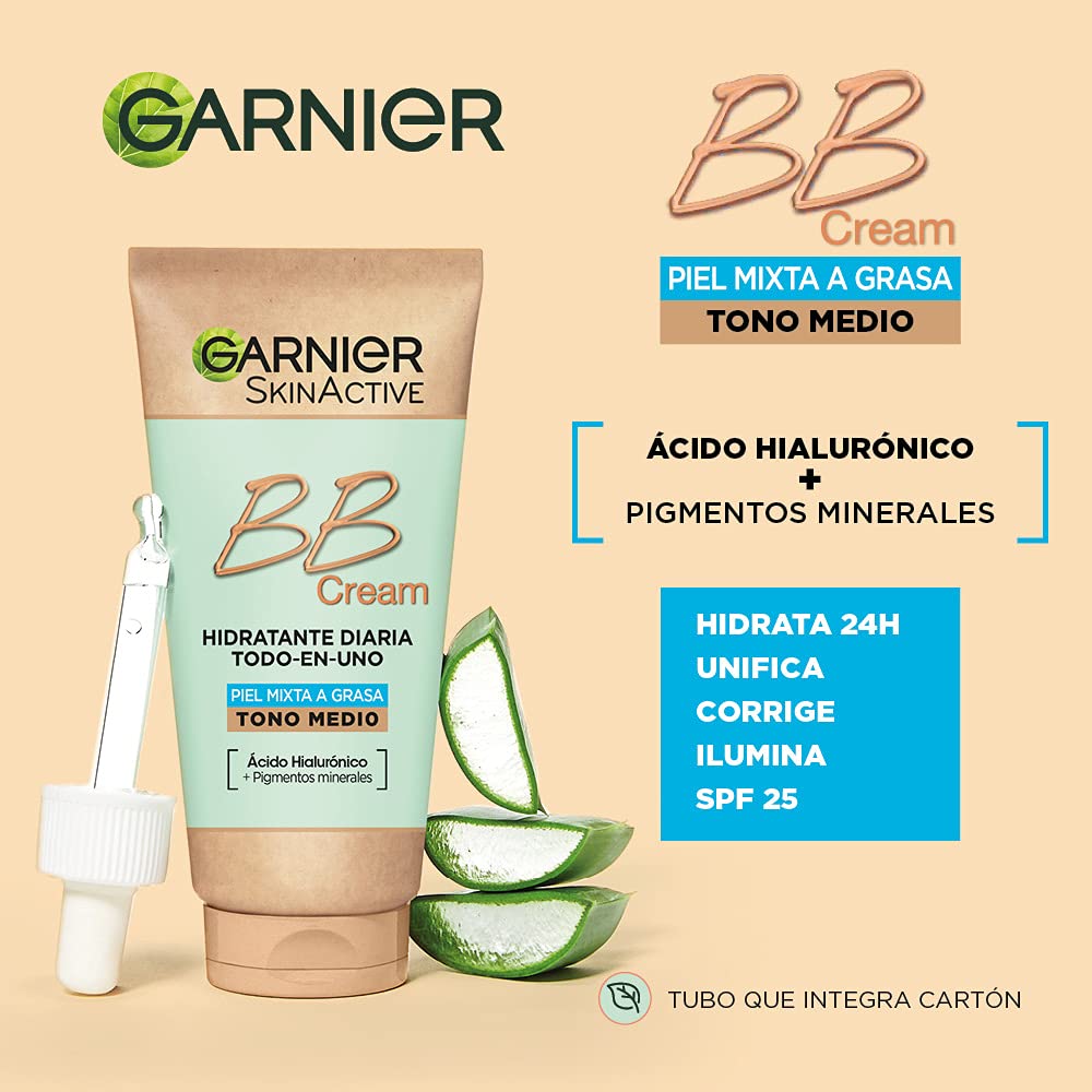 GARNIER Skin Active - BB Cream, Tom claro - 50 ml