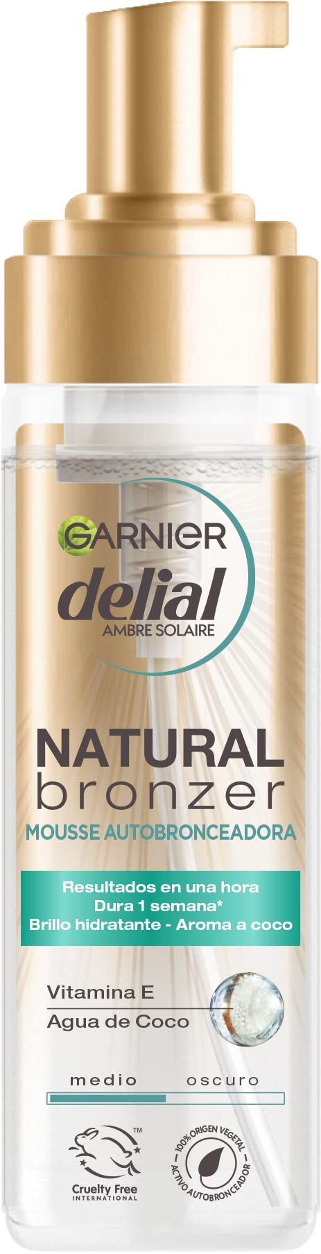 GARNIER DELIAL Mousse Autobronzeadora Natural Bronzer 200 ml