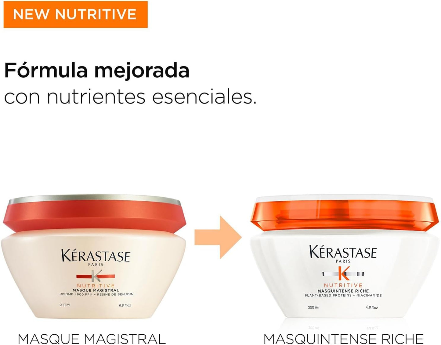 Kérastase Nutritive, Máscara hidratante, Para cabelos secos, Protege, nutre e repara, 200 ml