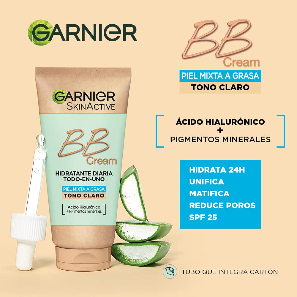 GARNIER Skin Active - BB Cream, Tom claro - 50 ml