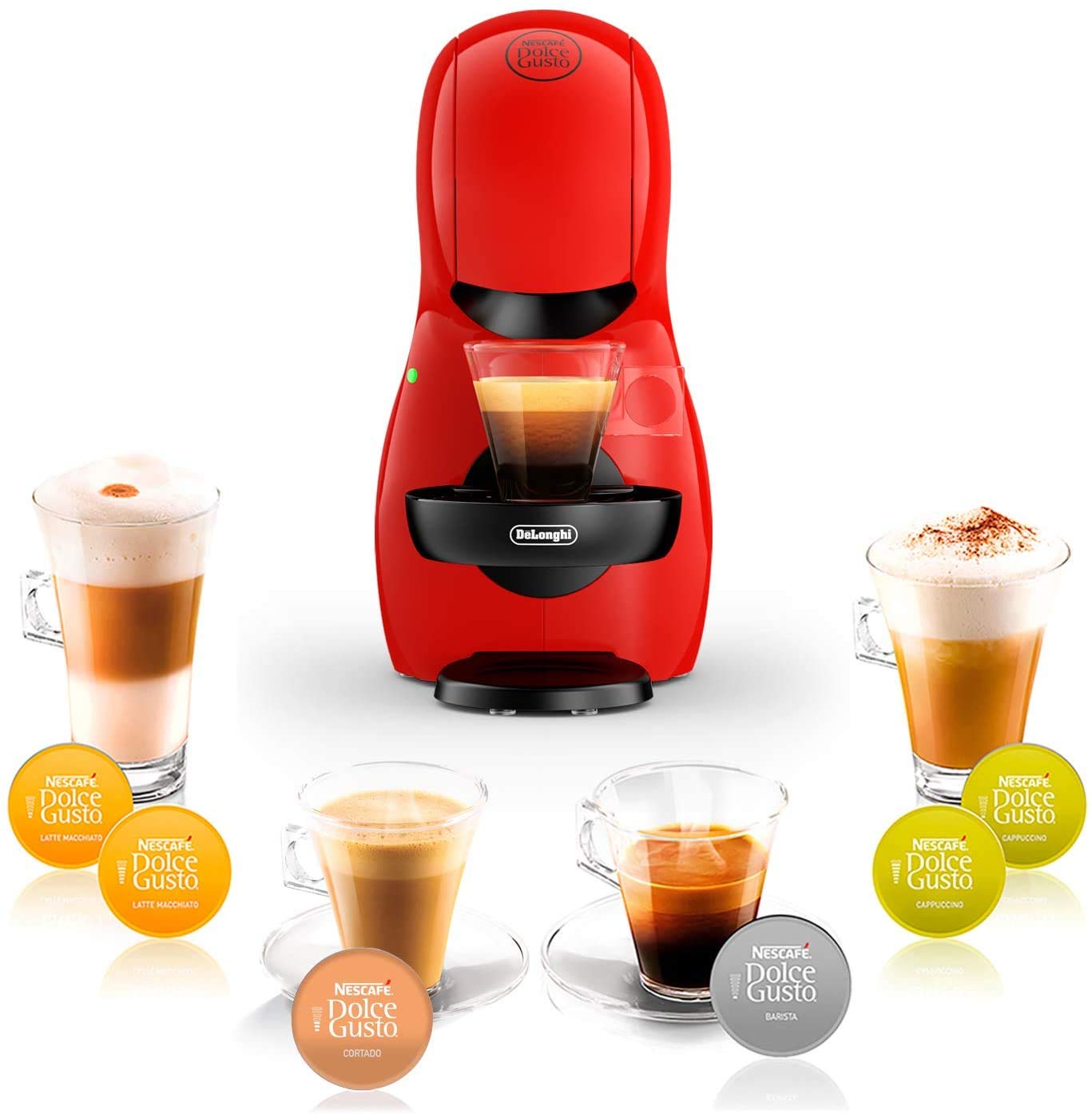 De'Longhi Nescafé Dolce Gusto Piccolo XS EDG110.WB, Cafeteira Cápsulas, 1500W