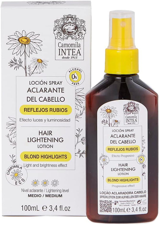 Camomila Intea – Loção Clareadora Blonde Highlights para Cabelos Loiros - Sem Álcool - 100 ML