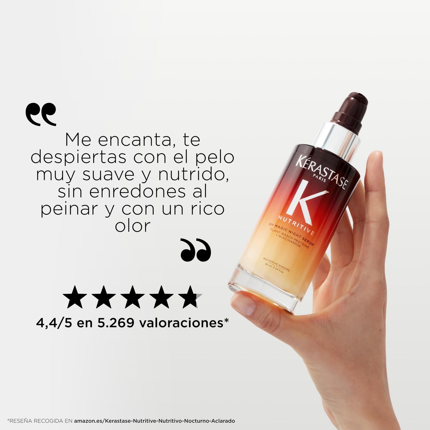 Kérastase Nutritive, Sérum Reparador de Noite, Para Cabelo seco, 90 ml