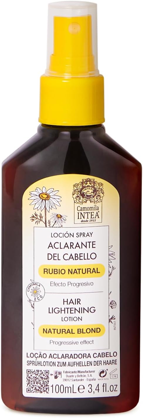 Camomila Intea – Loção Clareadora Natural para Cabelos Loiros 100ml
