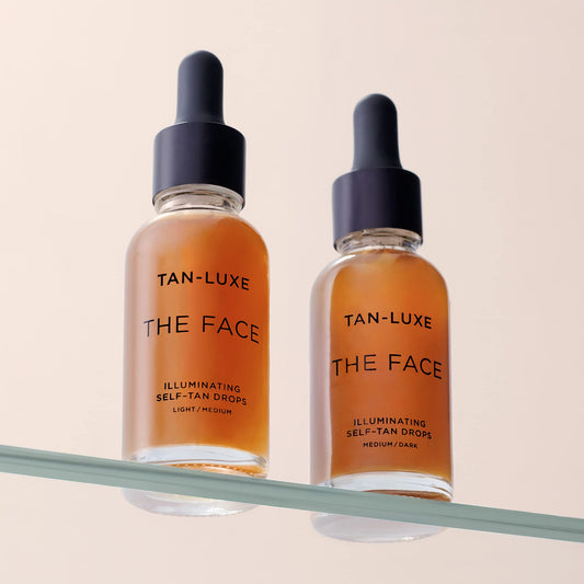 Tan Luxe THE FACE Gotas autobronzeadoras, medio/escuro (30 ml)