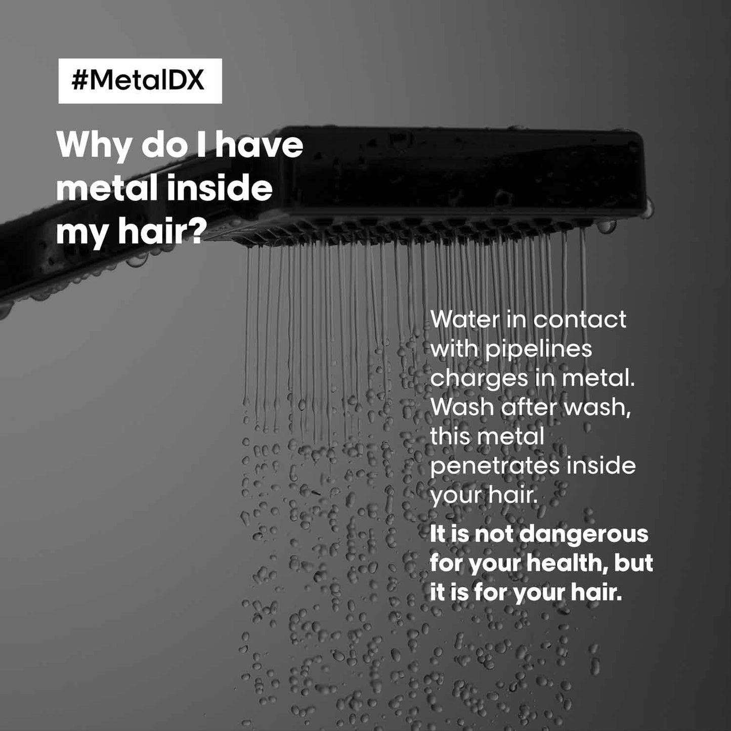L'Oréal Professionnel Óleo concentrado para todos os tipos de cabelo, anti-fricção, proteção contra o calor e brilho sedoso, série especialista, metal DX Oil, 50 ml