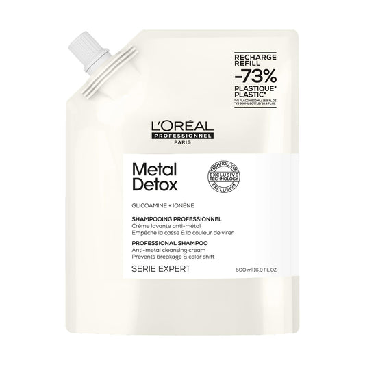 L'Oréal Professionnel, Shampoo Profissional Sem Sulfato, para Cabelos Danificados ou Descoloridos, Cor Brilhante e Duradoura, Cabelos Mais Fortes e Hidratados, Detox de Metais, 500 ml