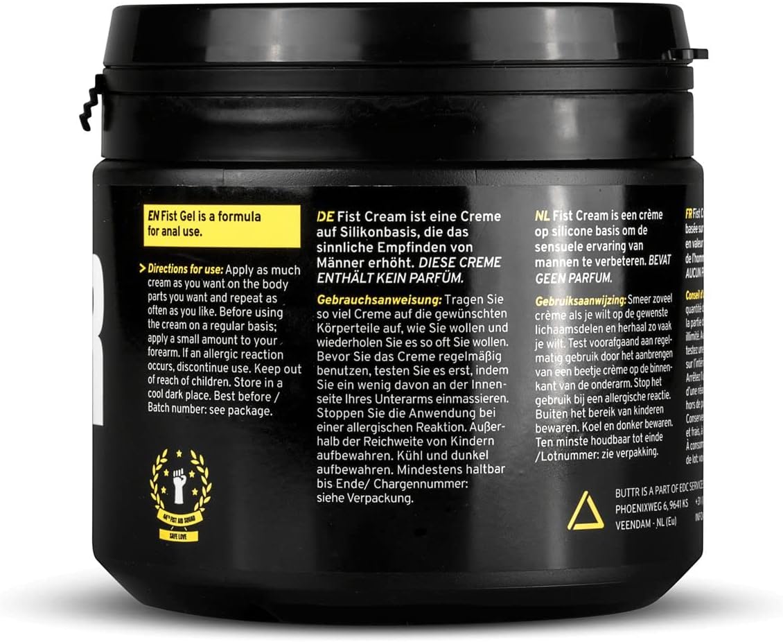 BUTTR Fisting Cream - Lubricante a base de silicone - 500ml