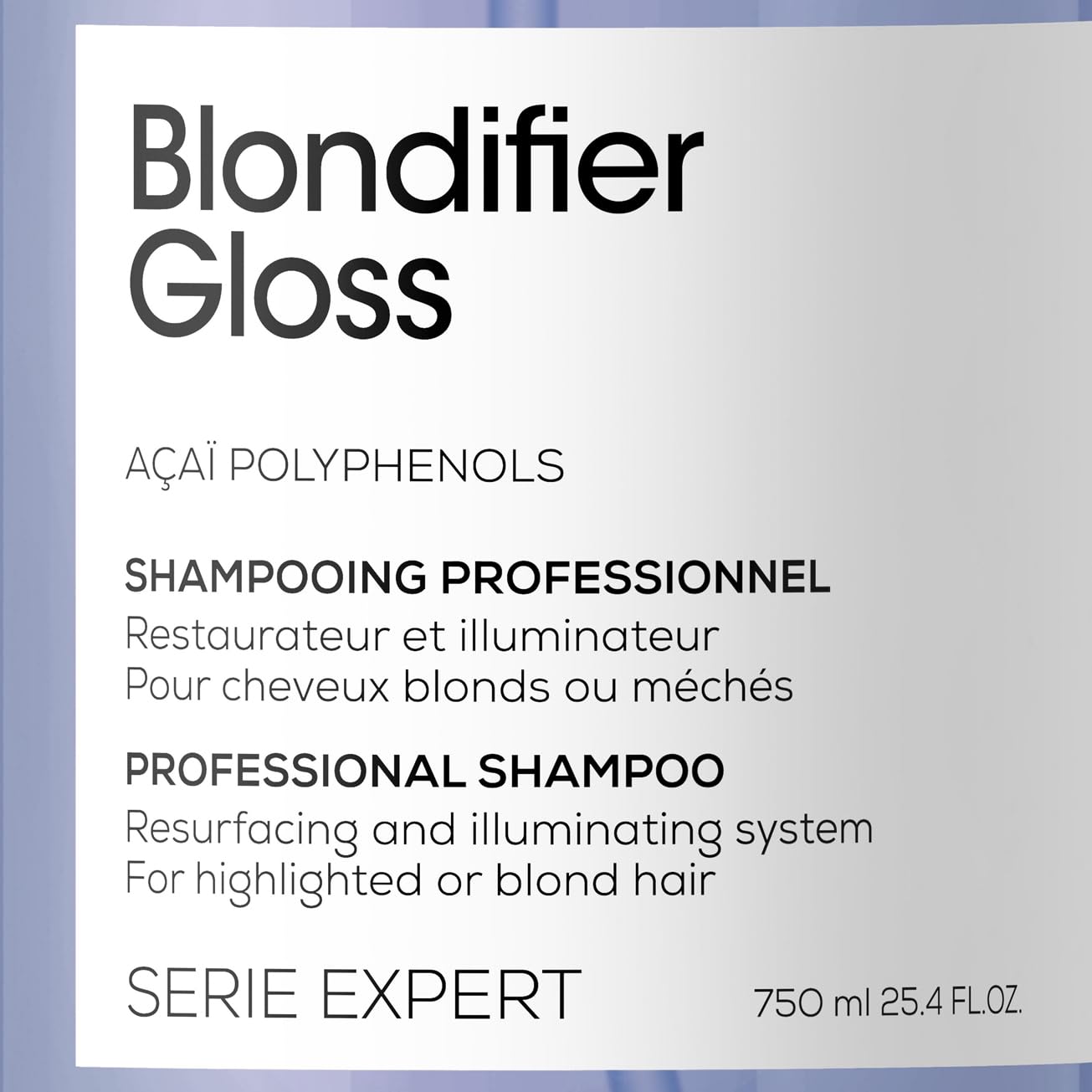 L'Oréal Professionnel, Shampoo Reparador e Iluminador para Cabelos com Mechas ou Loiros, Blondifier Gloss, 300ml