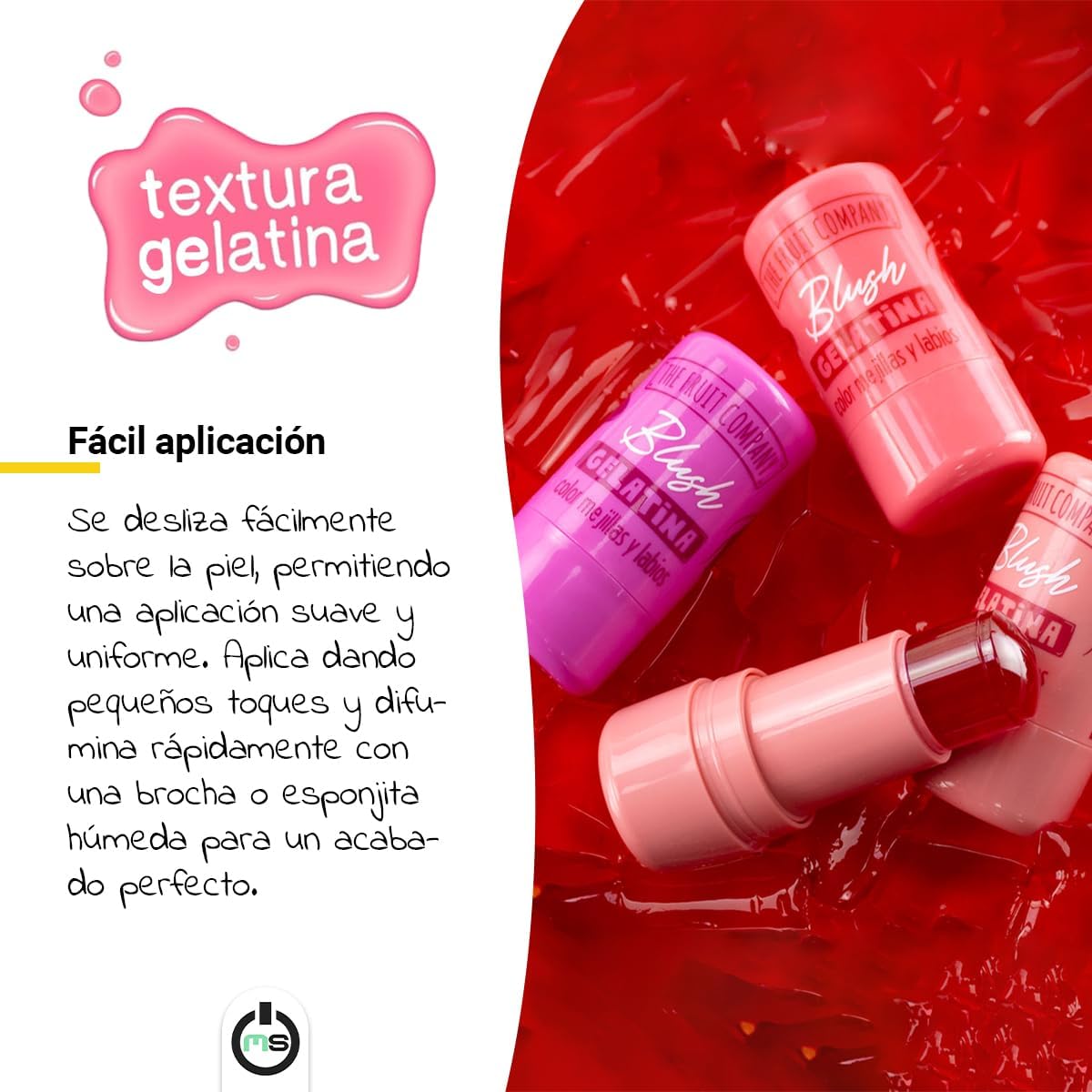Blush para labios e bochechas Framboesa - The Fruit Company