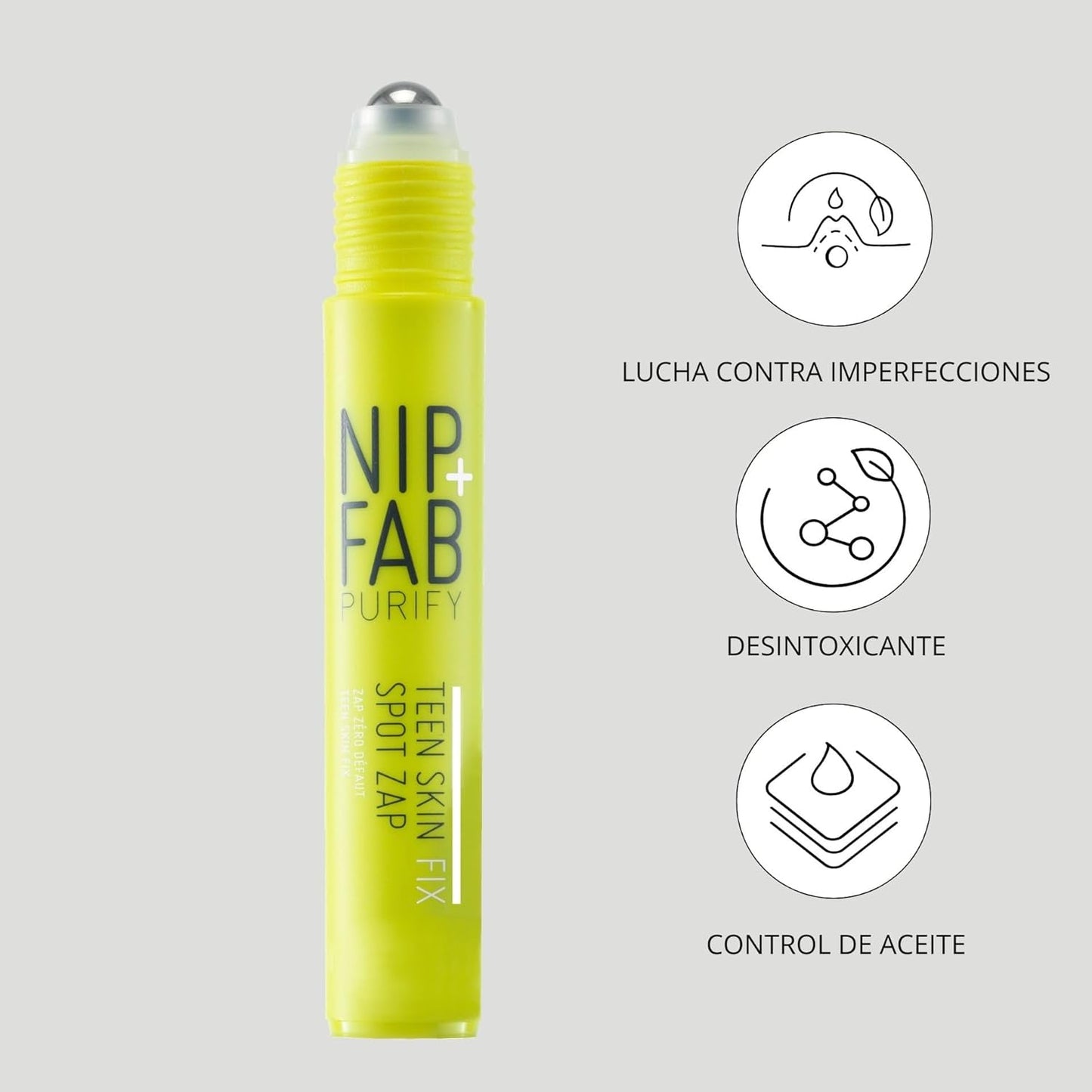 Nip + Fab Teen Skin Fix Spot Zap Gel De Cara Com Ácido Salicílico, Limpeza de Poros - 15 ml