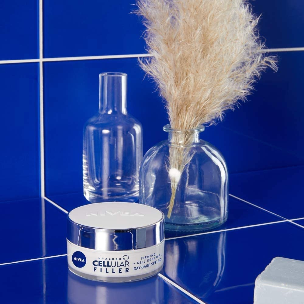 NIVEA Pack Rotina anti-idade Cellular Expert Filler, conjunto de cremes para enchimento, caixa de presente com creme de dia com FP30 (1 x 50 ml), creme de noite (1 x 50 ml) e soro com pipeta (1 x 30