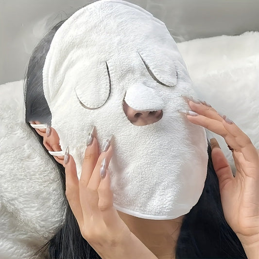 Compressa facial bem estar em uso, proporcionando terapia quente e fria em um ambiente relaxante