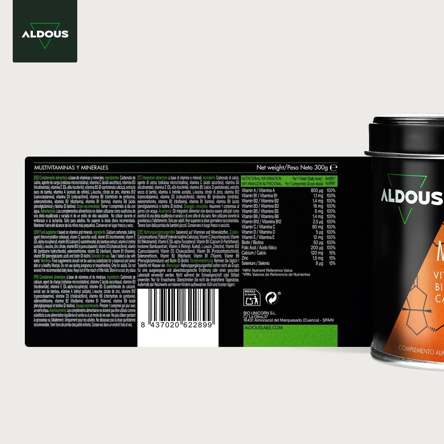 Multivitamínicos para Homens e Mulheres - 500 comprimidos