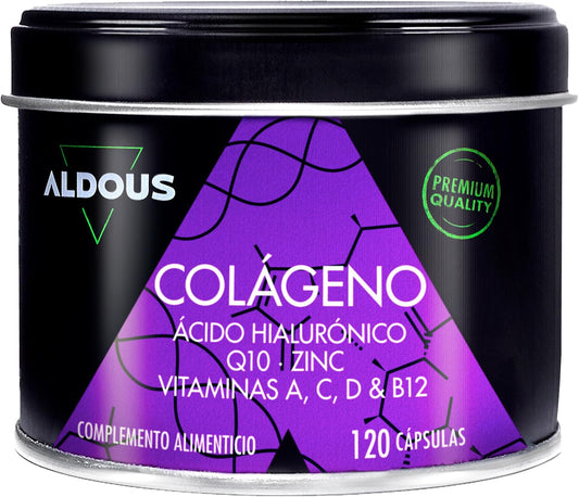 Colágeno + Ácido Hialurónico + Coenzima Q10 + Vitaminas y B12 + Zinc - 120 días