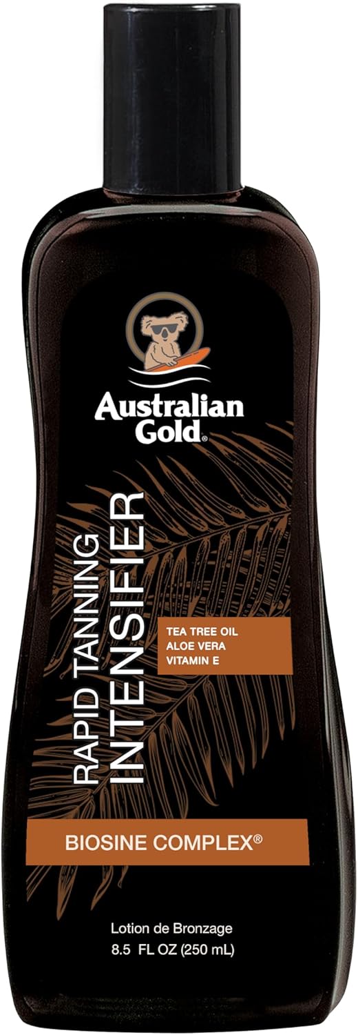 Australian Gold, Loção, cruelty-free, tom médio, acelerador e otimizador de bronzeado - 250 ml