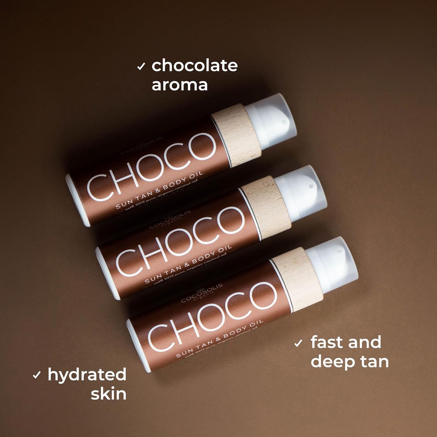 Cocosolis Choco, Acelerador de bronzeado natural com vitamina E 110ml